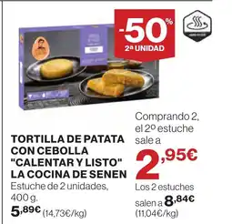 Supercor Tortilla de patata con cebolla calentar y listo oferta