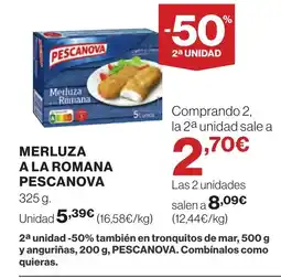 Supercor PESCANOVA Merluza a la romana oferta