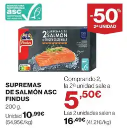 Supercor FINDUS Supremas de salmón asc oferta