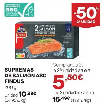 Supercor FINDUS Supremas de salmón asc oferta