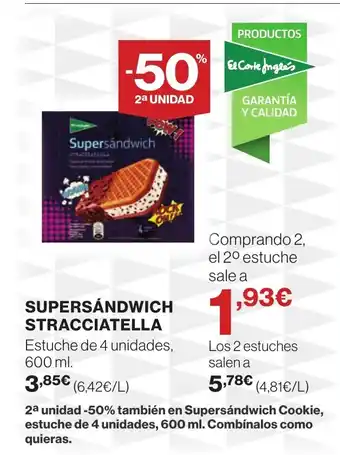 Supercor Supersandwich stracciatella oferta
