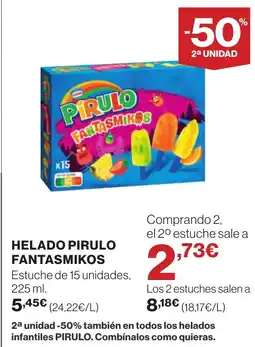 Supercor Helado pirulo fantasmikos oferta