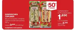 Supercor TOPLIDER Sandwiches oferta