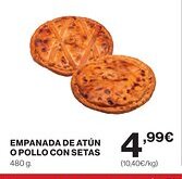 Supercor Empanada de atún o pollo con setas oferta