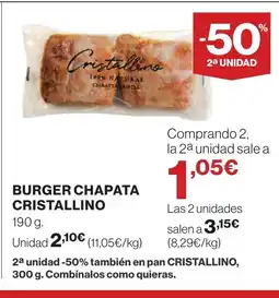 Supercor Burger chapata cristallino oferta
