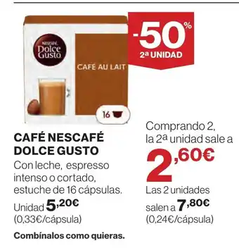 Supercor DOLCE GUSTO Café nescafé oferta