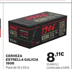 Supercor ESTRELLA GALICIA 1906 Cerveza oferta