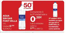 Supercor FONT VELLA Agua sin gas oferta