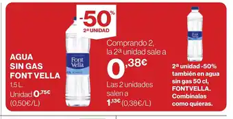 Supercor FONT VELLA Agua sin gas oferta