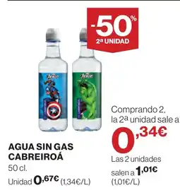Supercor CABREIROÁ Agua sin gas oferta
