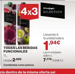 Supercor Todas las bebidas funcionales oferta