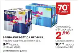 Supercor RED BULL Bebida energética oferta