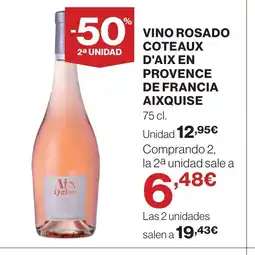 Supercor Vino rosado coteaux d'aix en provence de francia oferta
