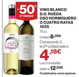 Supercor Vino blanco d.o. rueda oso hormiguero oferta