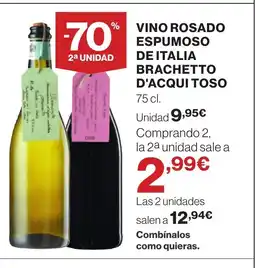 Supercor Vino rosado espumoso de italia brachetto oferta