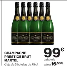 Supercor Champagne prestige brut martel oferta