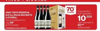 Supercor Vino tinto reserva d.o.ca. rioja reciente u otoñal oferta