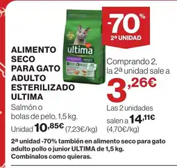 Supercor ULTIMA Alimento seco para gato adulto esterilizado oferta