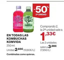 Supercor KOMVIDA En todas las kombuchas oferta
