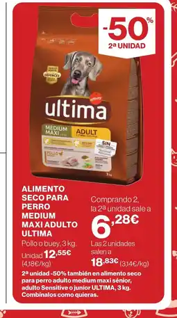 Supercor ULTIMA Alimento seco para perro medium maxi adulto oferta