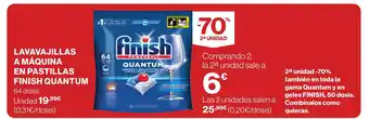 Supercor FINISH QUANTUM Lavavajillas a maquina en pastillas oferta