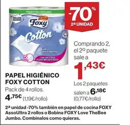 Supercor FOXY Papel higiénico oferta