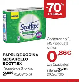 Supercor SCOTTEX Papel de cocina megarollo oferta