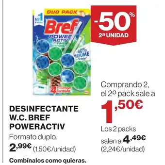 Supercor Desinfectante w.c. bref poweractiv oferta