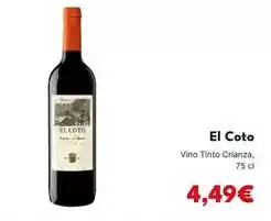 Cash Unide El coto - vino tinto crianza oferta