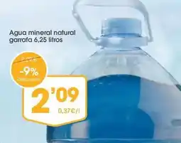 Supermercados Plaza Agua mineral natural oferta