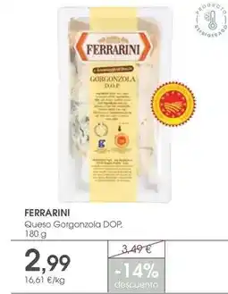 Supermercados Plaza Ferrarini - queso gorgonzola dop oferta