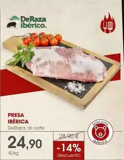 Supermercados Plaza Deraza - presa iberica oferta