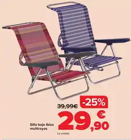Carrefour Silla baja ibiza multirayas oferta