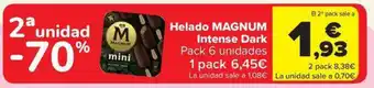 Carrefour Market MAGNUM Helado Intense Dark oferta