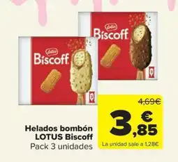 Carrefour Market LOTUS Helados bombón Biscoff oferta