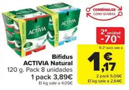 Carrefour Market ACTIVIA Bífidus Natural oferta
