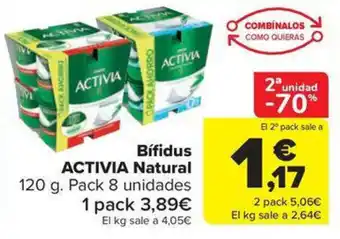 Carrefour Market ACTIVIA Bífidus Natural oferta