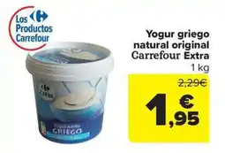 Carrefour Market Yogur griego natural original Carrefour Extra oferta