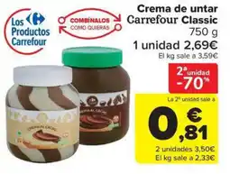 Carrefour Market Crema de untar Carrefour Classic oferta