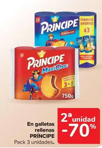 Carrefour Market PRÍNCIPE En galletas rellenas oferta