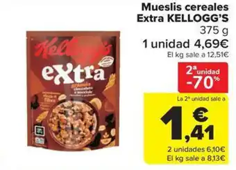 Carrefour Market KELLOGG'S Mueslis cereales Extra oferta