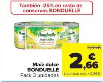 Carrefour Market BONDUELLE Maíz dulce oferta