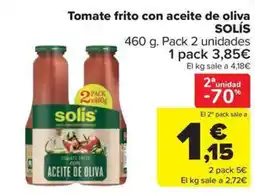 Carrefour Market SOLÍS Tomate frito con aceite de oliva oferta