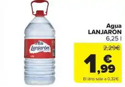 Carrefour Market LANJARÓN Agua oferta