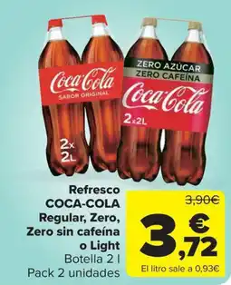 Carrefour Market COCA-COLA Refresco Regular, Zero, Zero sin cafeína o Light oferta