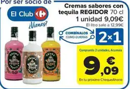 Carrefour Market REGIDOR Cremas sabores con tequila oferta