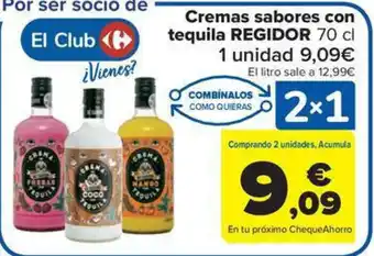 Carrefour Market REGIDOR Cremas sabores con tequila oferta