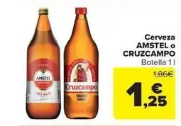Carrefour Market AMSTEL O CRUZCAMPO Cerveza oferta