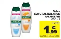 Carrefour Market PALMOLIVE Geles natural balance oferta