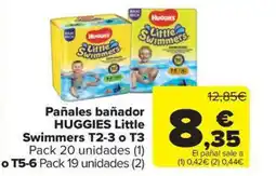 Carrefour Market HUGGIES Pañales bañador Little Swimmers T2-3 o T3 oferta